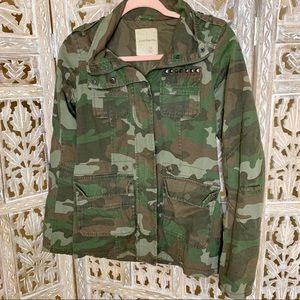 SOUND & MATTER ARMY GREEN CAMO MILITARY JACKET